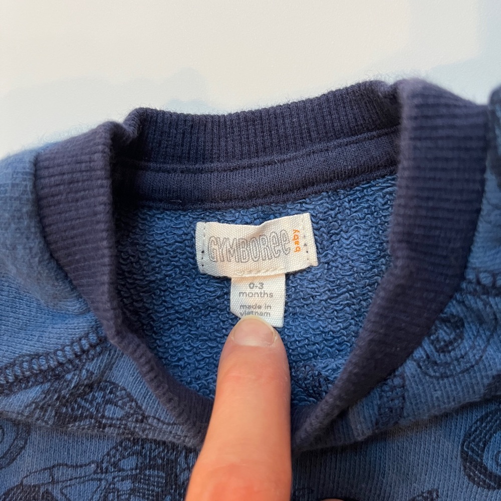 Bundle Baby Boy Fall or Winter Long Sleeve Sweatshirts - Picture 3 of 7